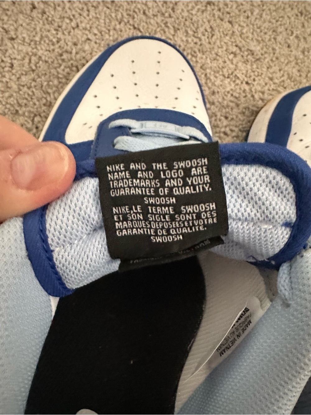 Nike Air Force 1 Low By You Blue White Men’s 9.5 DV3892-900 AF1 - Picture 5 of 7
